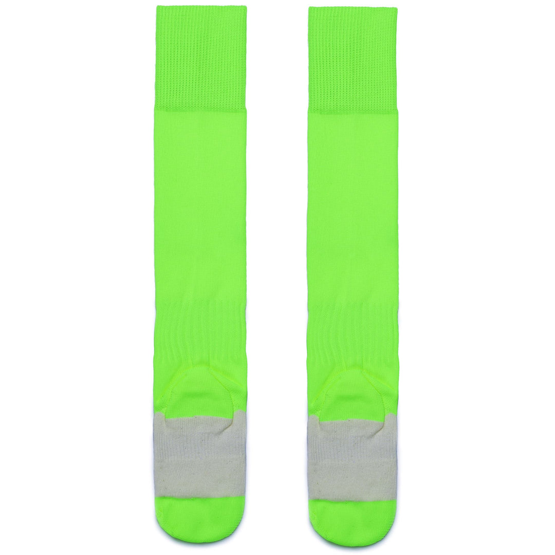 Calcetines de fútbol hasta la rodilla para hombre, color verde neón, paquete de 3 main