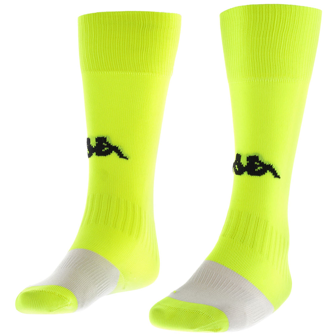 Chaussettes hautes vertes pour homme, idéales pour le football, avec ventilation respirante. 01