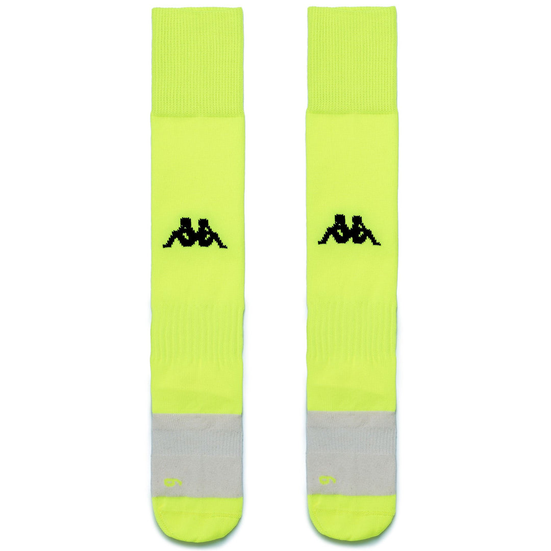 Chaussettes hautes vertes pour homme, idéales pour le football, avec ventilation respirante. main