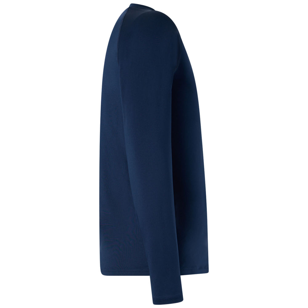 Parte superior funcional de piel para hombre color azul marino. 02