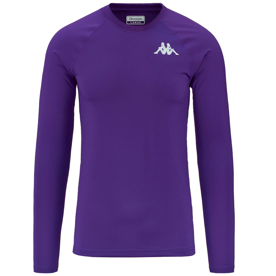 Violet Men's slim fit Functional Long Sleeve Underwear Top 01