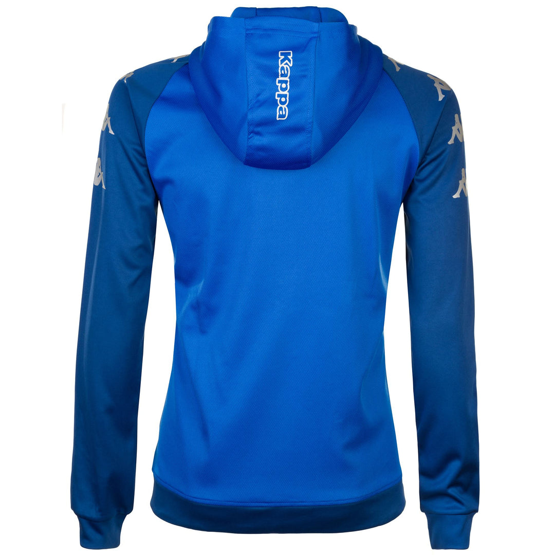 Chaqueta polar de fútbol azul zafiro con capucha para hombre main