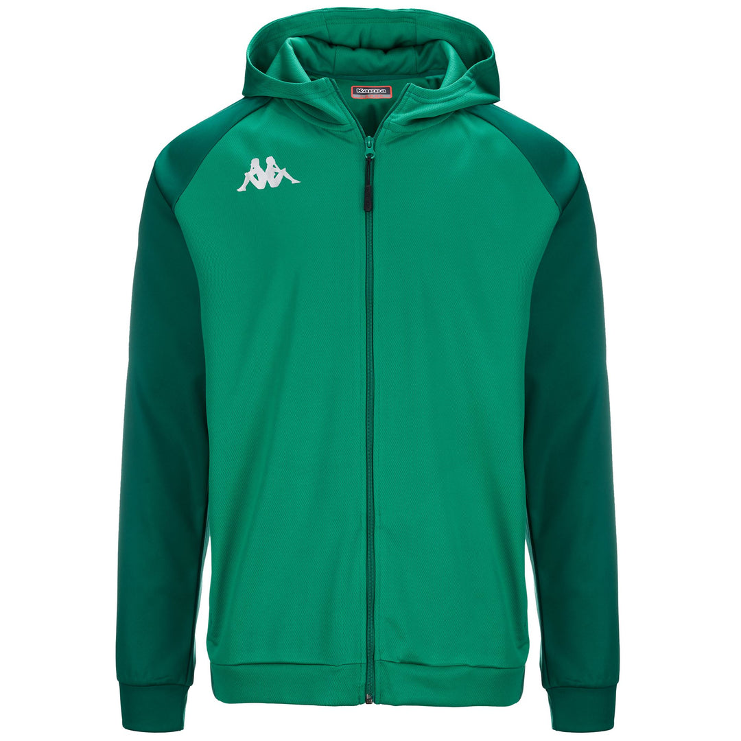 Green Men's Slim Fit Fleece Hoodie for Soccer 01