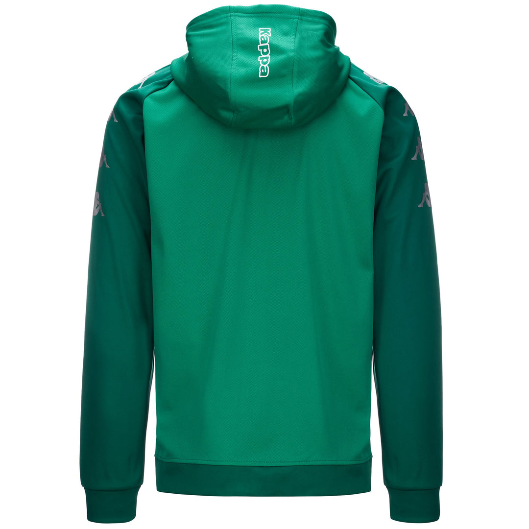 Green Men's Slim Fit Fleece Hoodie for Soccer main