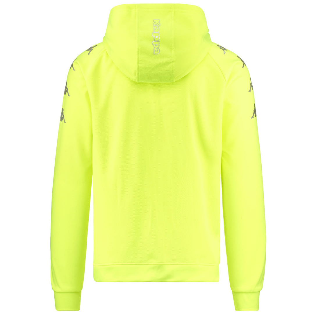 Yellow Men's Slim Fit Soccer Hoodie in Bonded Mesh Fabric main