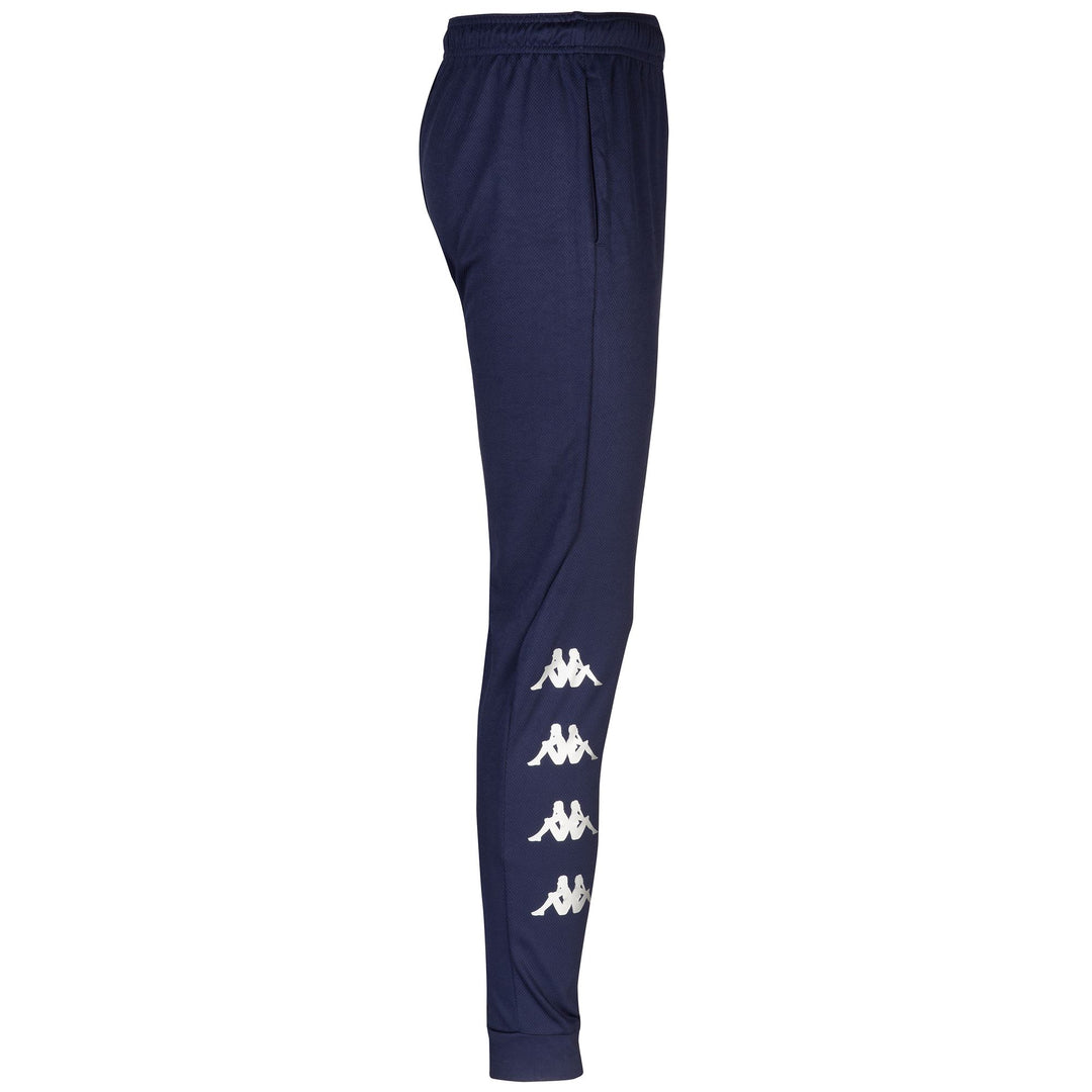Pantaloni da allenamento da calcio da uomo, blu, vestibilità slim, in tessuto a rete pesante. main