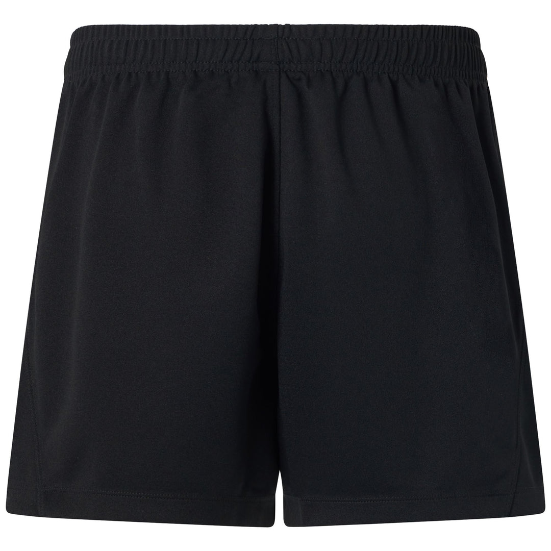Black Men's Rugby Training Shorts with Elastic Waist main