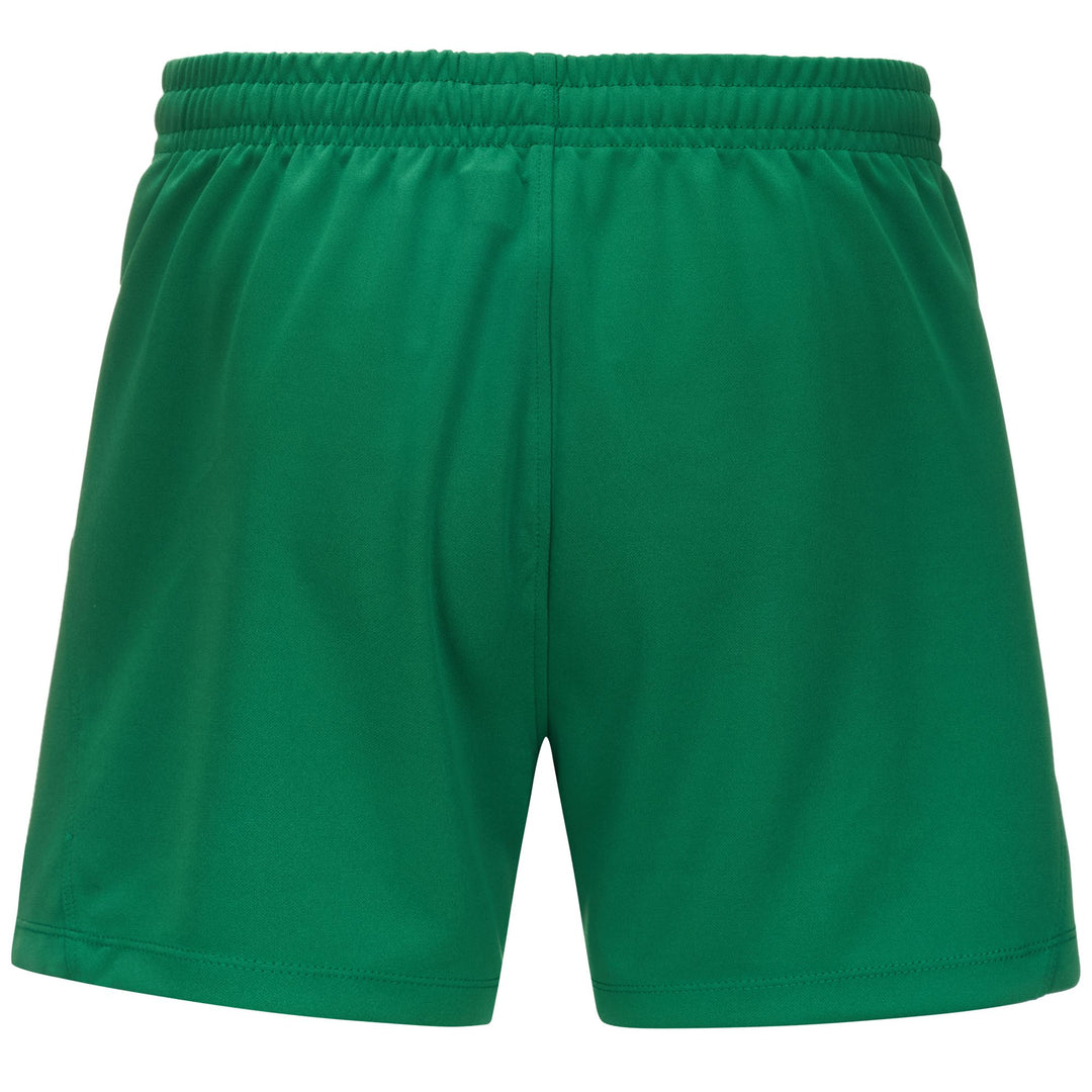 Pantaloncini da allenamento da rugby da uomo Oasis verdi con elastico in vita main