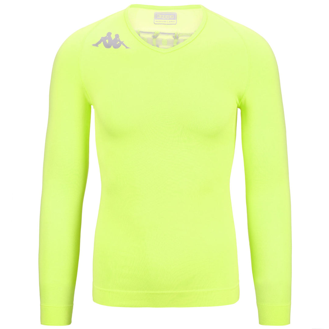 Camiseta de fútbol unisex de color amarillo brillante con tecnología sin costuras. 01