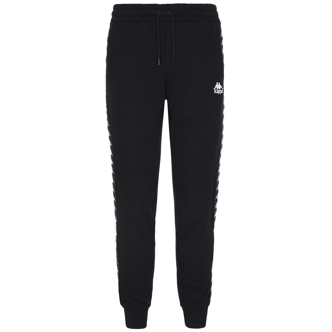 Pantalones deportivos negros de algodón para hombre 01