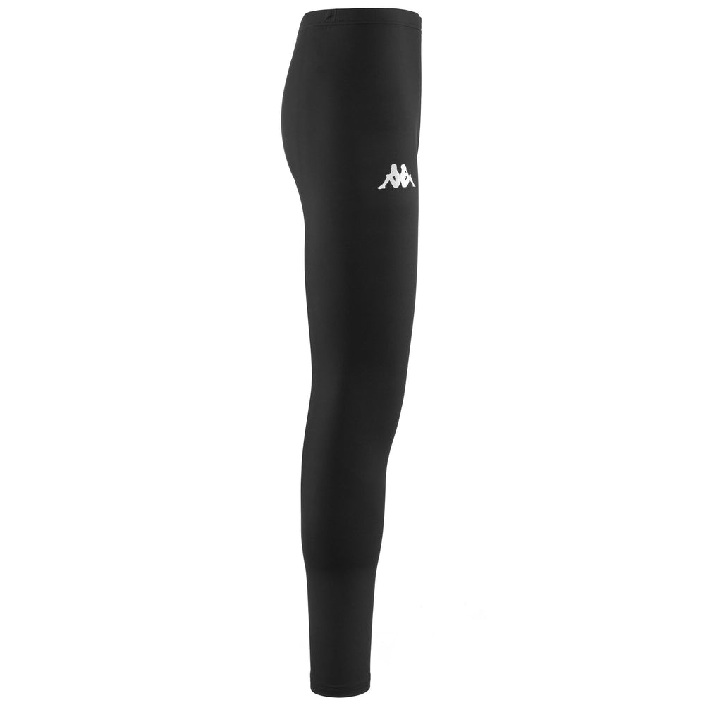Black Men's Technical Long Underpants in Stretch Fabric 02