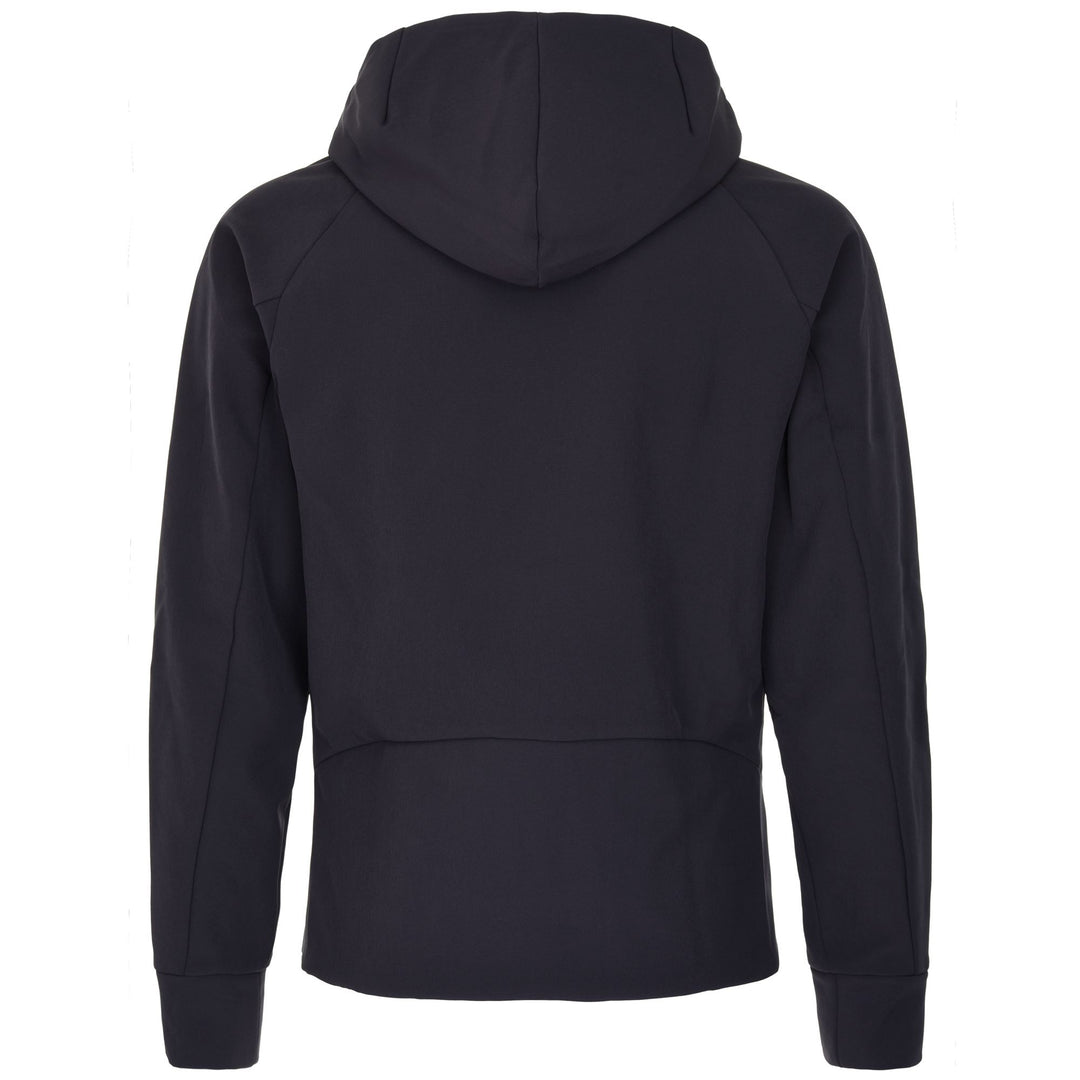 Sweat à capuche polaire de ski slim fit noir pour homme main