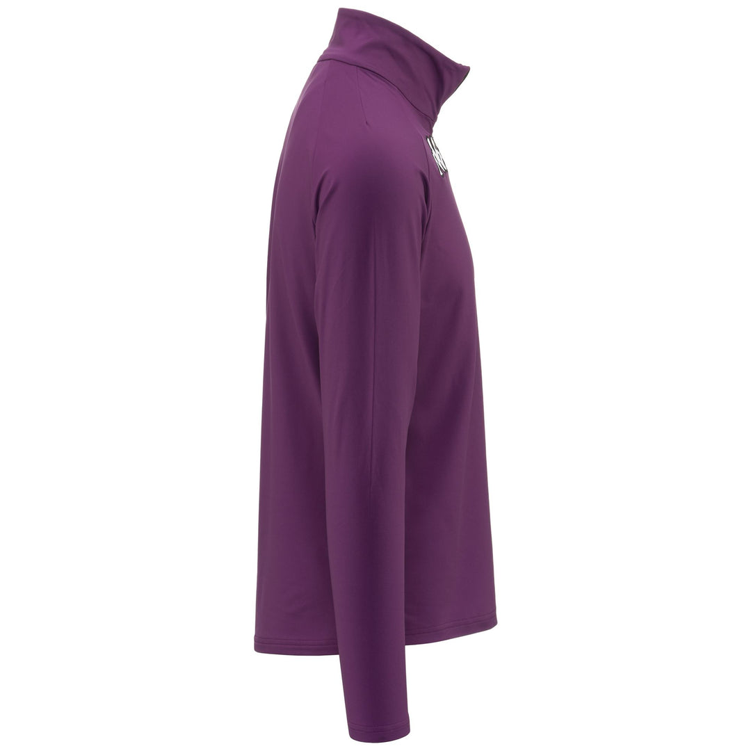 Pull de ski unisexe violet en microfibre polaire coupe ajustée main