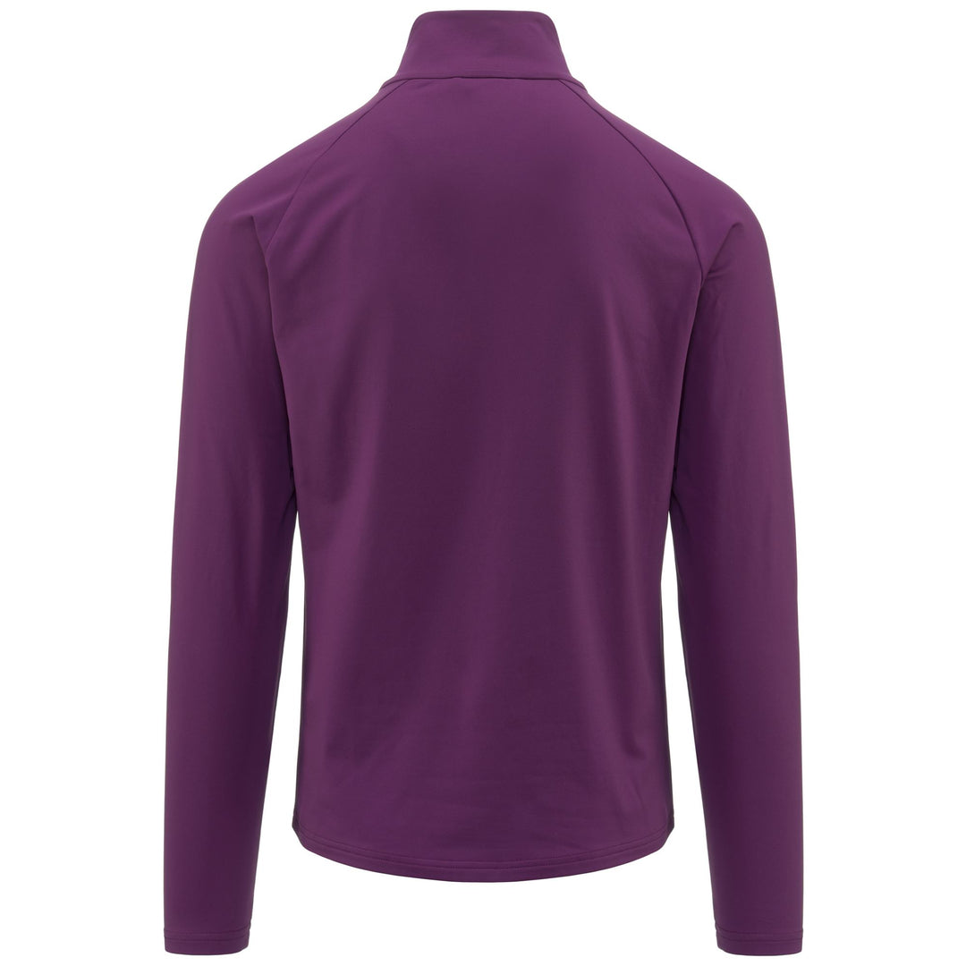 Pull de ski unisexe violet en microfibre polaire coupe ajustée main