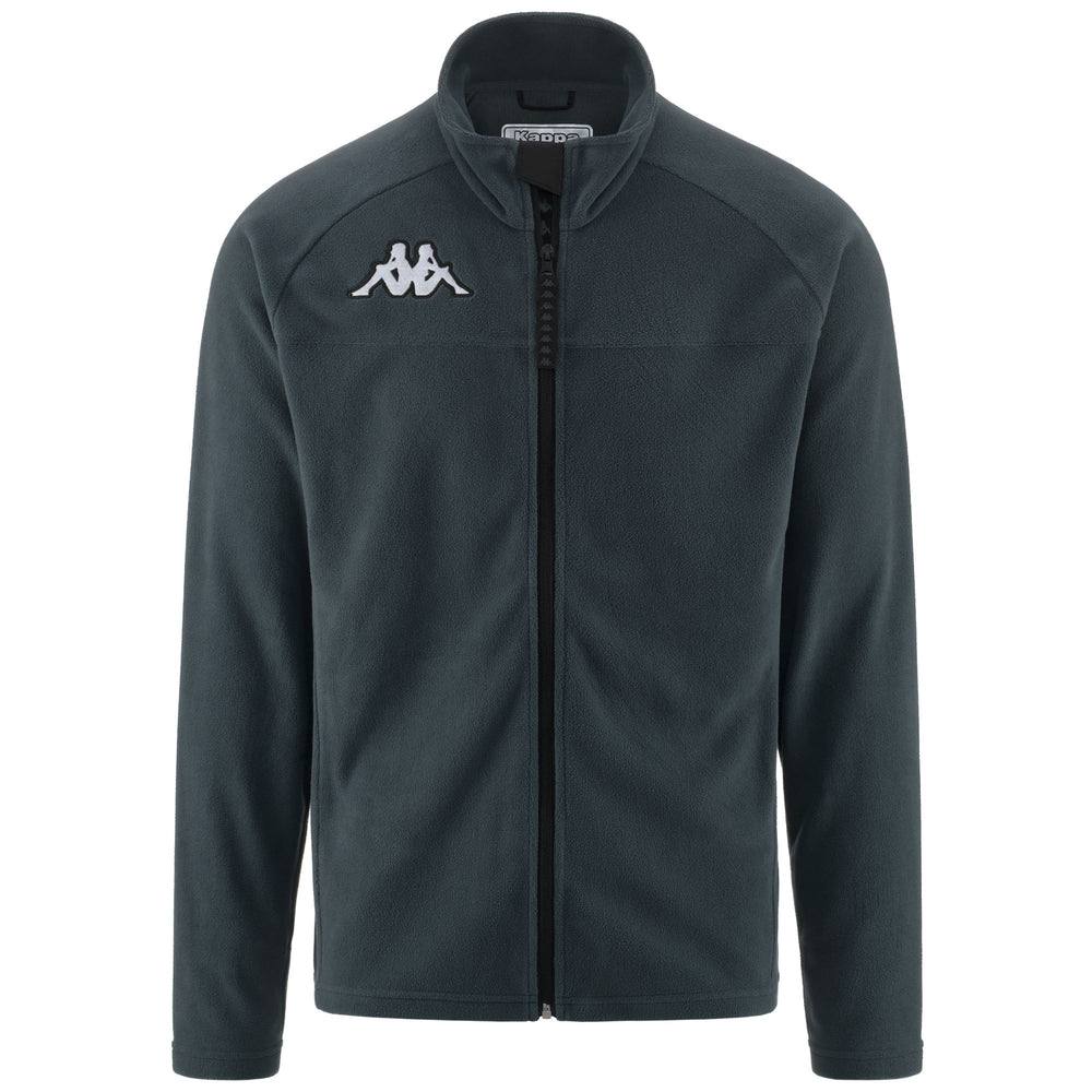 Grey Black Unisex Ski Fleece Jacket with Slim Fit Design 02