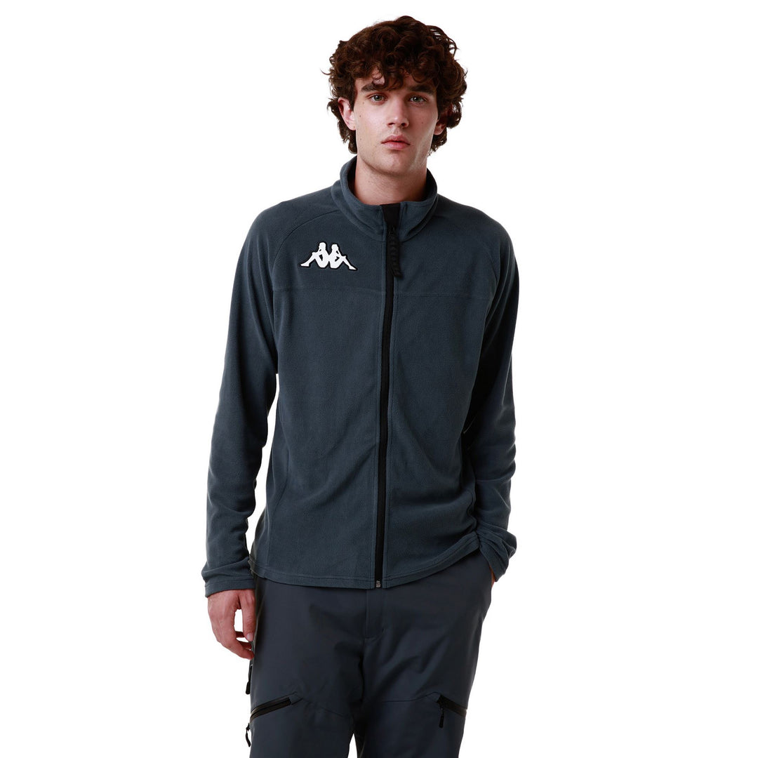 Grey Unisex Slim Fit Ski Fleece Zip-Up main