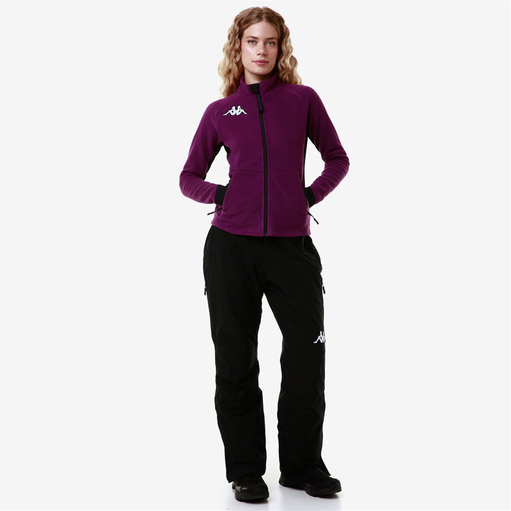 Fleece Unisex 6CENTO 687FZ Jacket VIOLET PURPLE SUNSET-BLACK