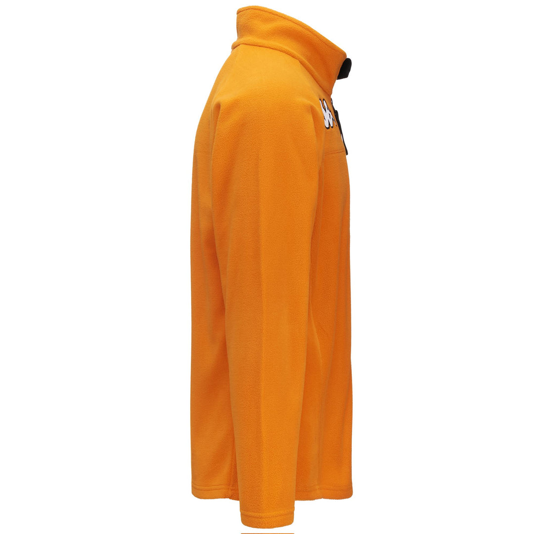 Orange Unisex Fleece Ski Jacket with Slim Fit and Full Zip main