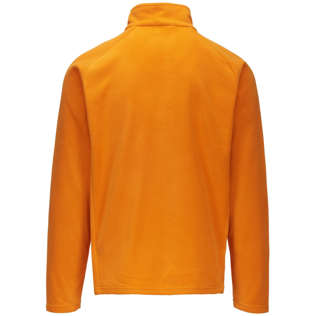Orange Unisex Fleece Ski Jacket with Slim Fit and Full Zip main
