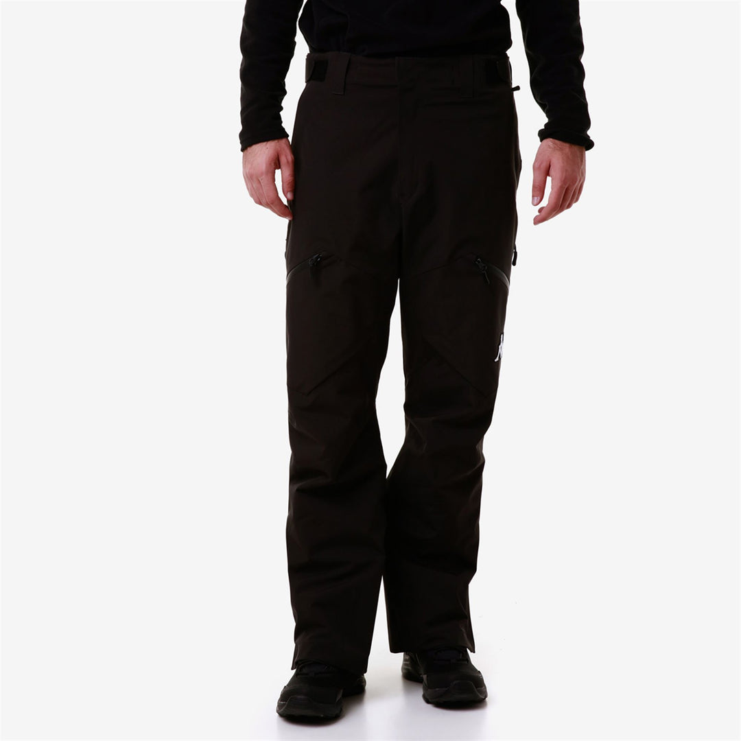 Black Men's Ski Waterproof Pants with Padding. main