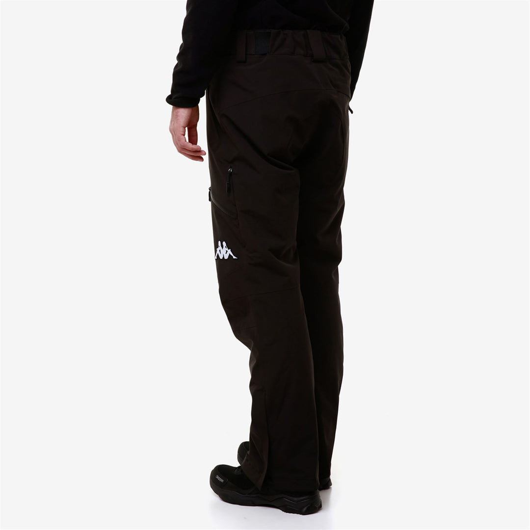 Black Men's Ski Waterproof Pants with Padding. main