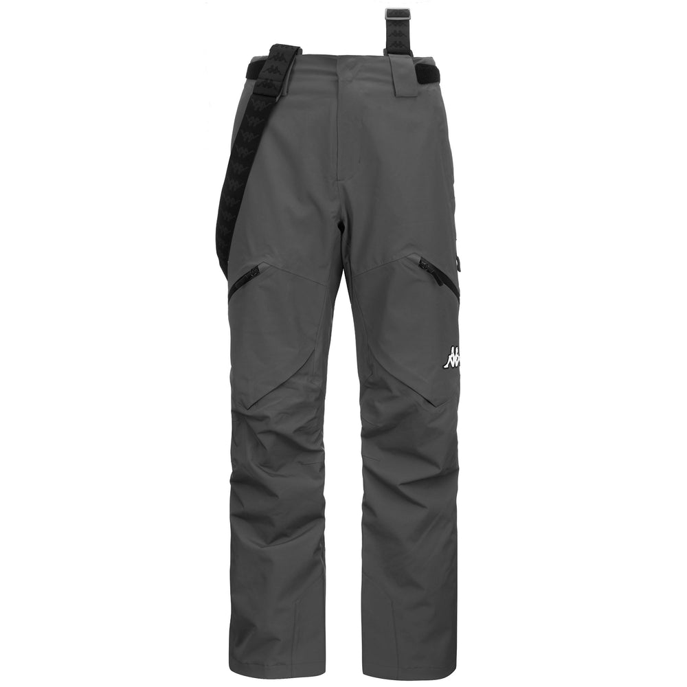 Grey Black Men's Waterproof Ski Pants with Padding and Breathability 02