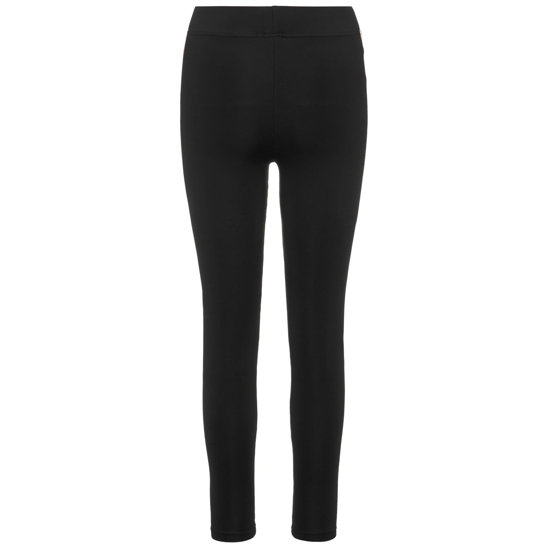Pantaloni Sportivi Donna Nero e Bianco con Vestibilità Jersey Elasticizzata main