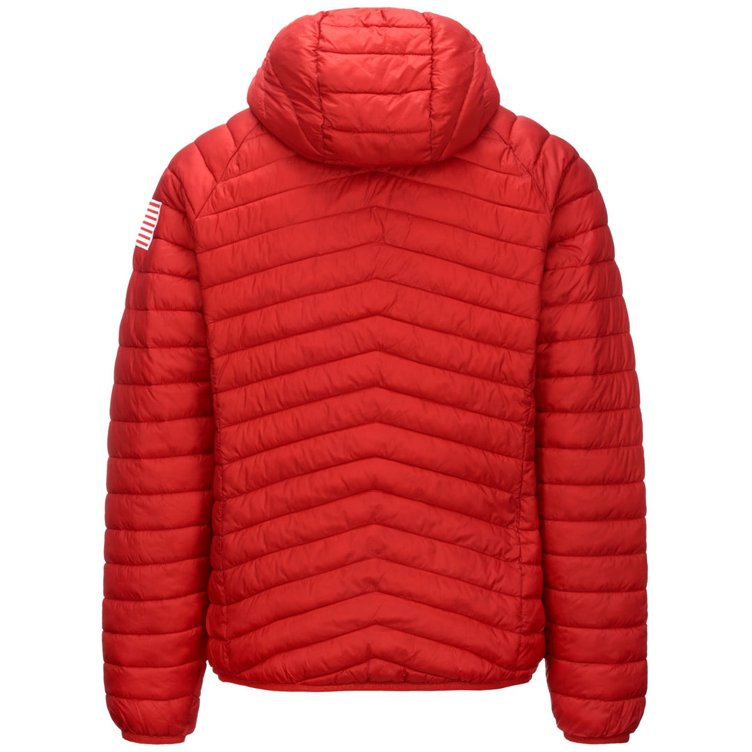 Red Unisex Padded Ski Jacket with Water Protection and Insulation main