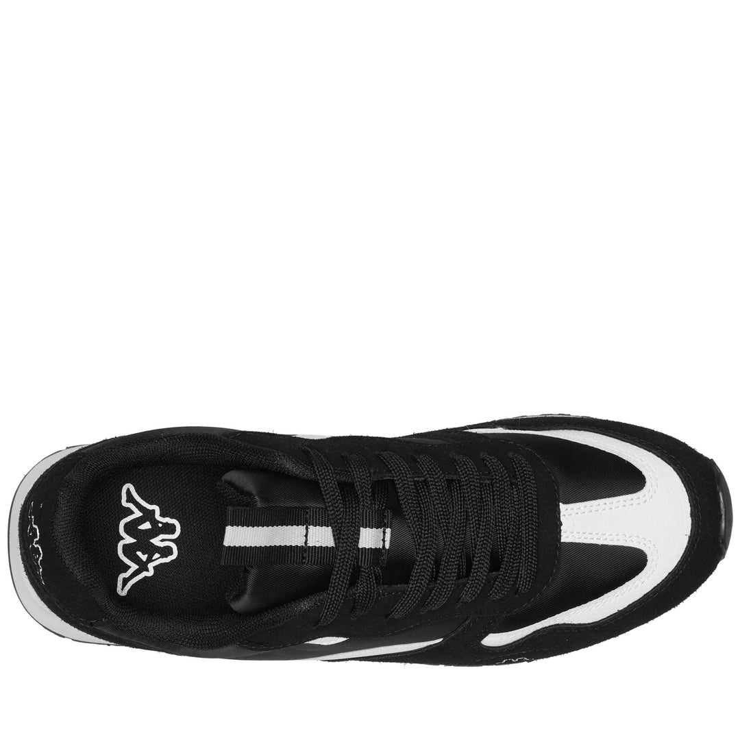 Black white Men's Low Cut Sneakers with Rubber Outsole main