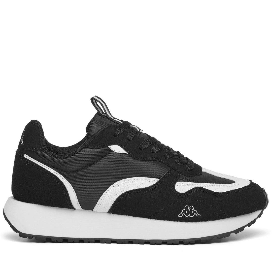 Black white Men's Low Cut Sneakers with Rubber Outsole main