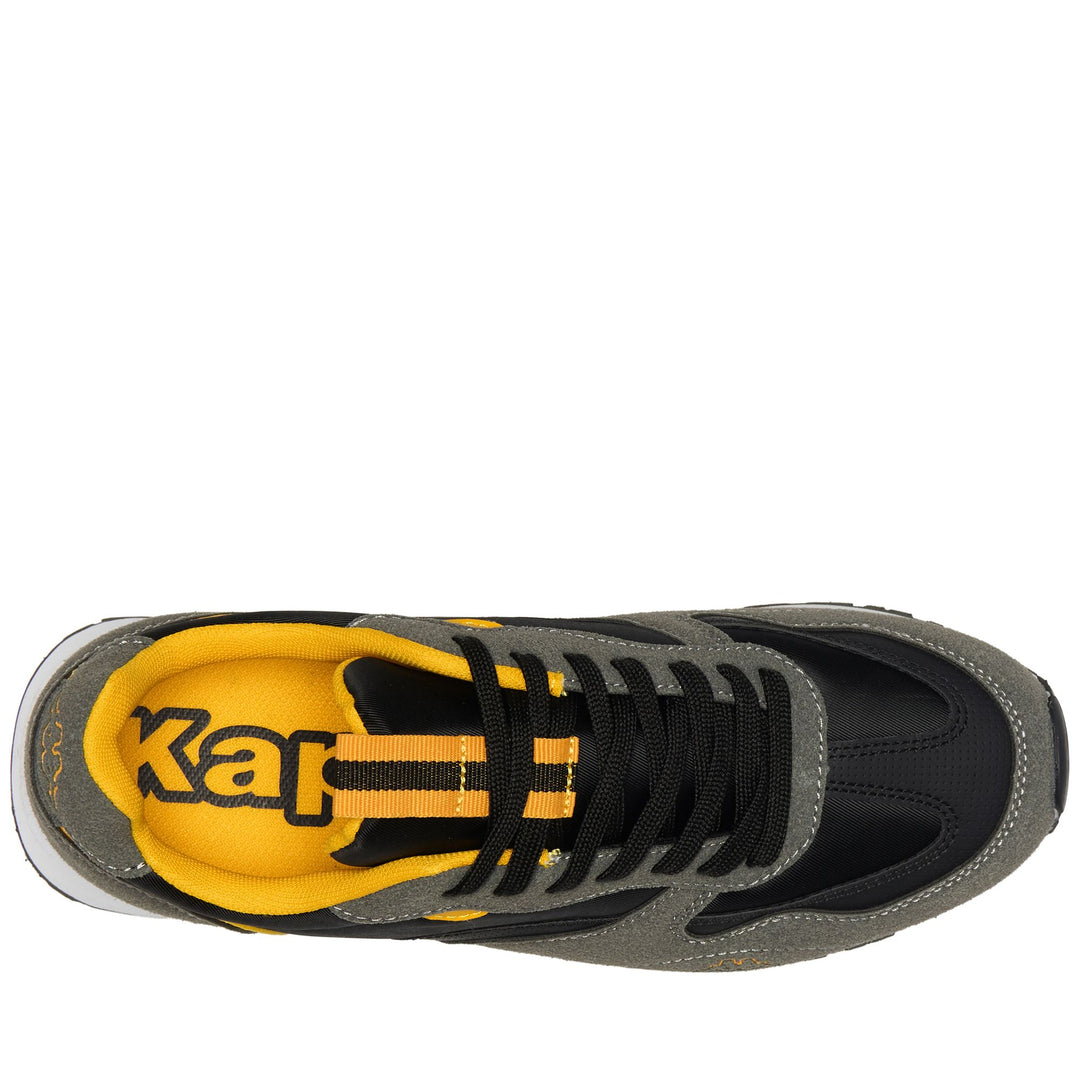 Grey Black Men's Low Cut Walking Sneakers main