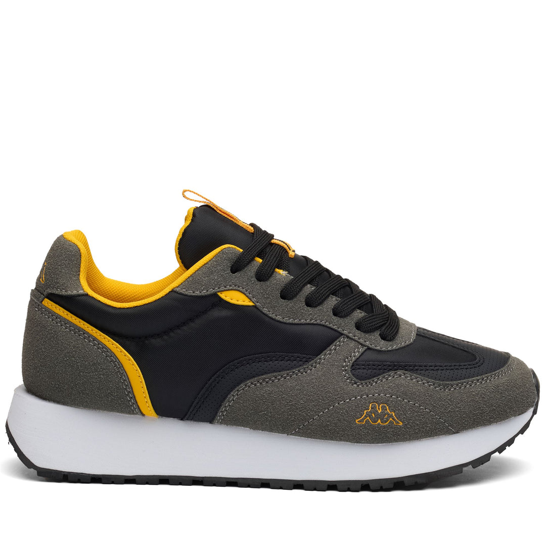 Grey Black Men's Low Cut Walking Sneakers main