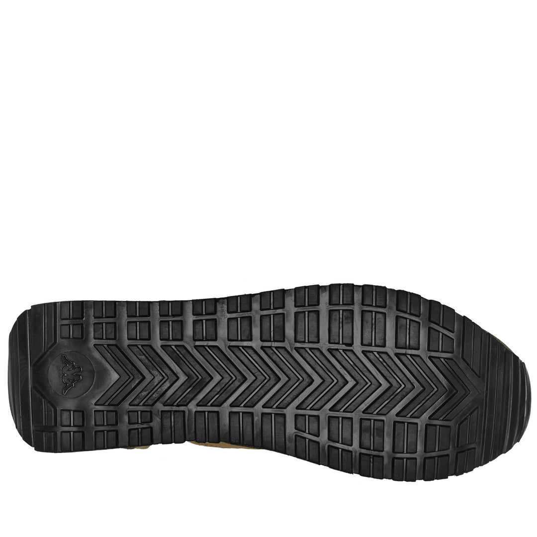 Sneakers basse da uomo bianche e verdi con suola in gomma main