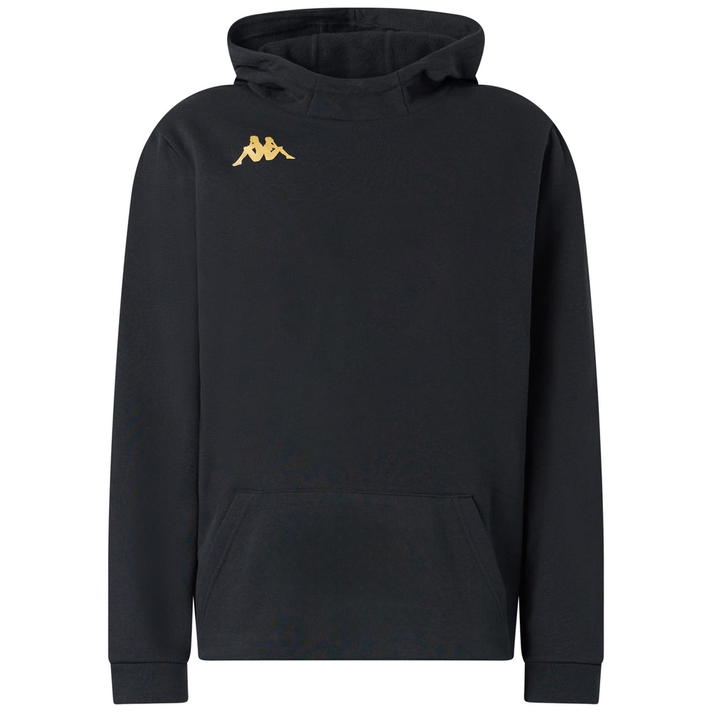 Black Men's Football Fleece Hoodie 02