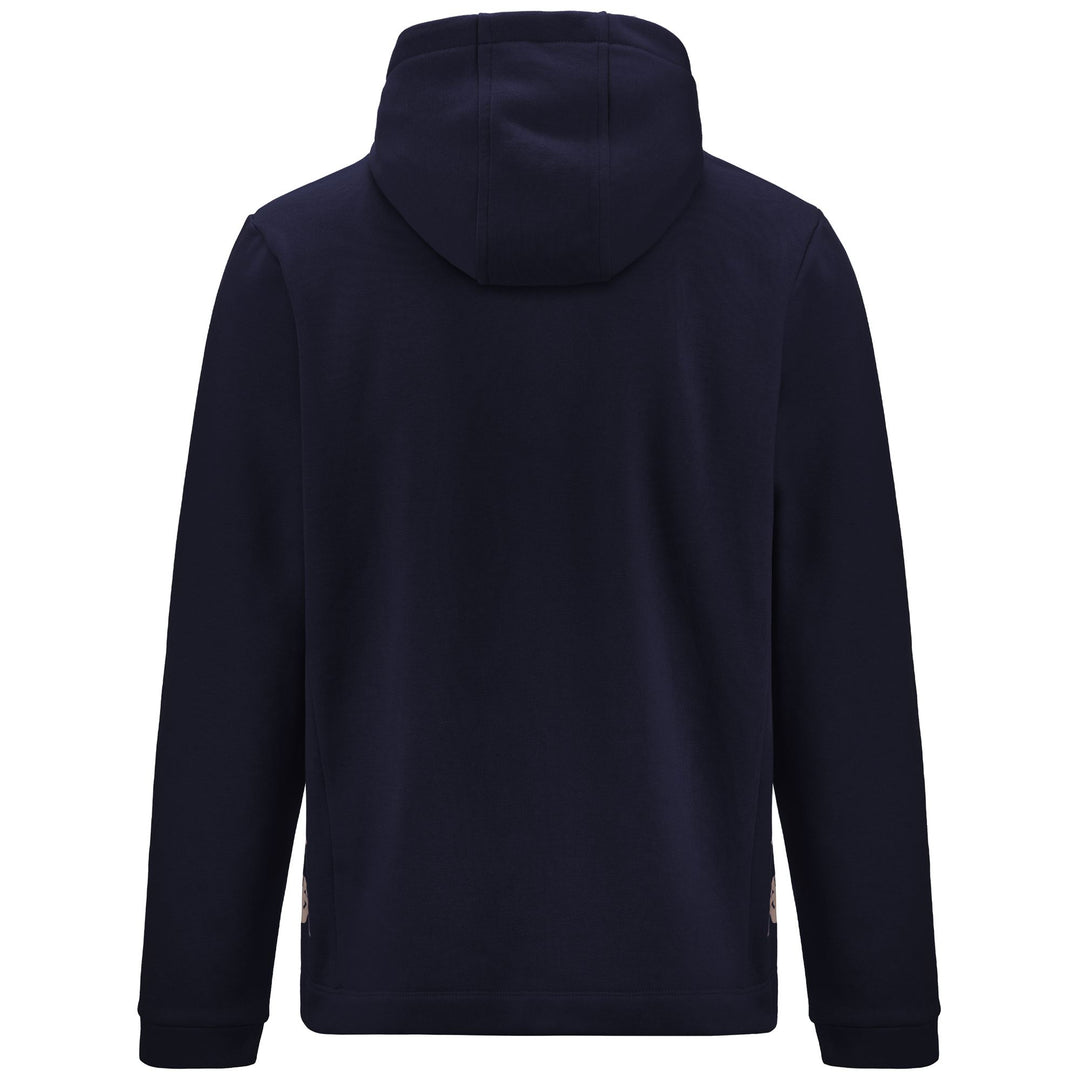 Marine Blue Men's Football Fleece Hoodie. main