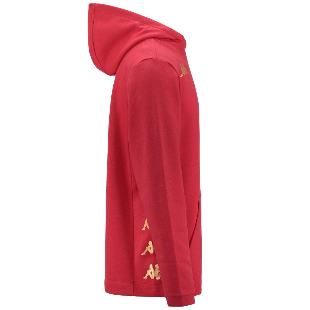 Sudadera con capucha polar de fútbol rojo chino para hombre main