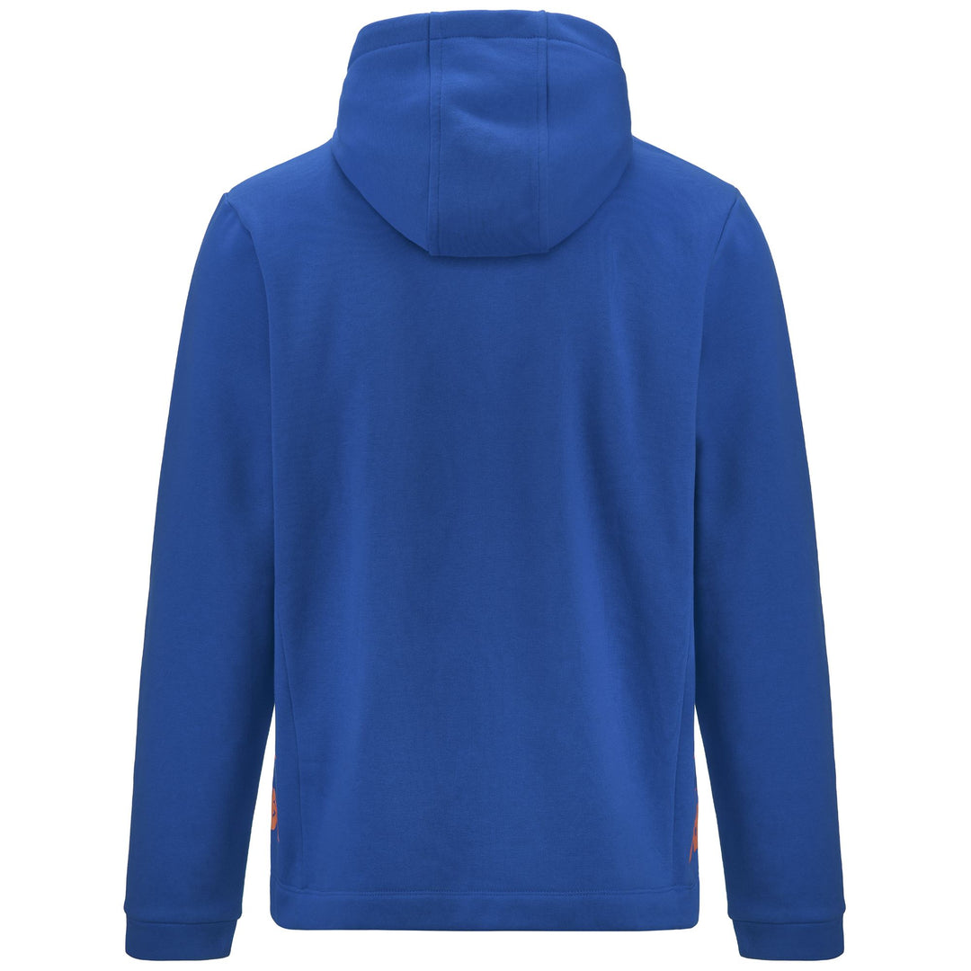 Sudadera con capucha de fútbol azul zafiro para hombre, corte ajustado y cremallera completa main