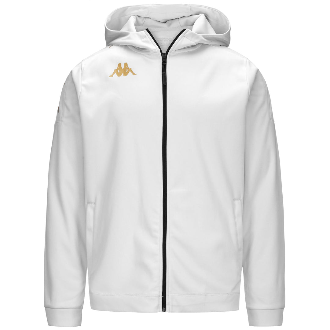 Grey White Men's Full Zip Hoodie for Football Training 01