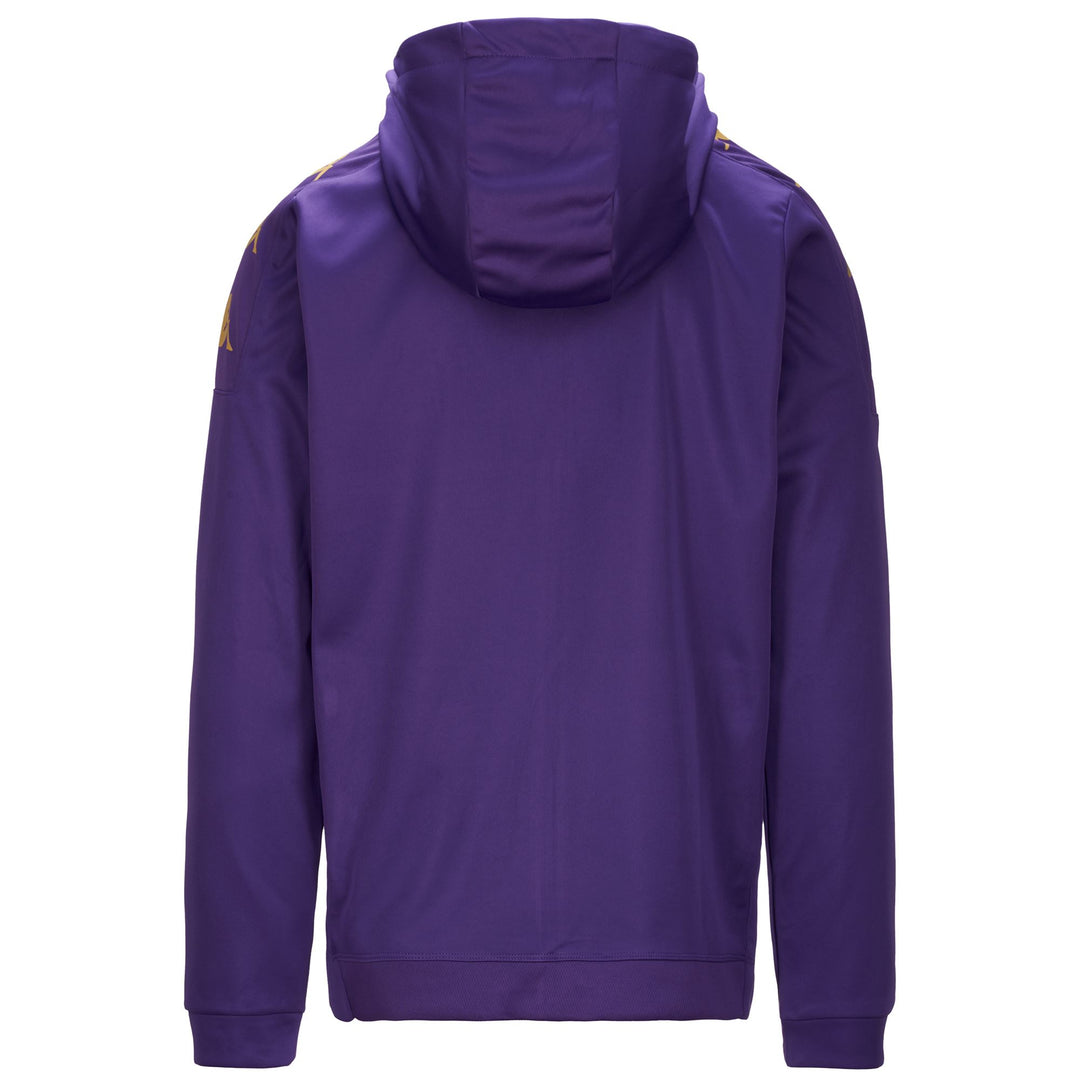 Indigo Violet Men's Football Fleece Hoodie with Full Zip main