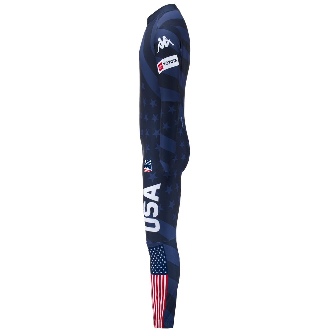 Blue Men's Skin Fit Ski Tracksuit with High Tech Stretch Fabric main