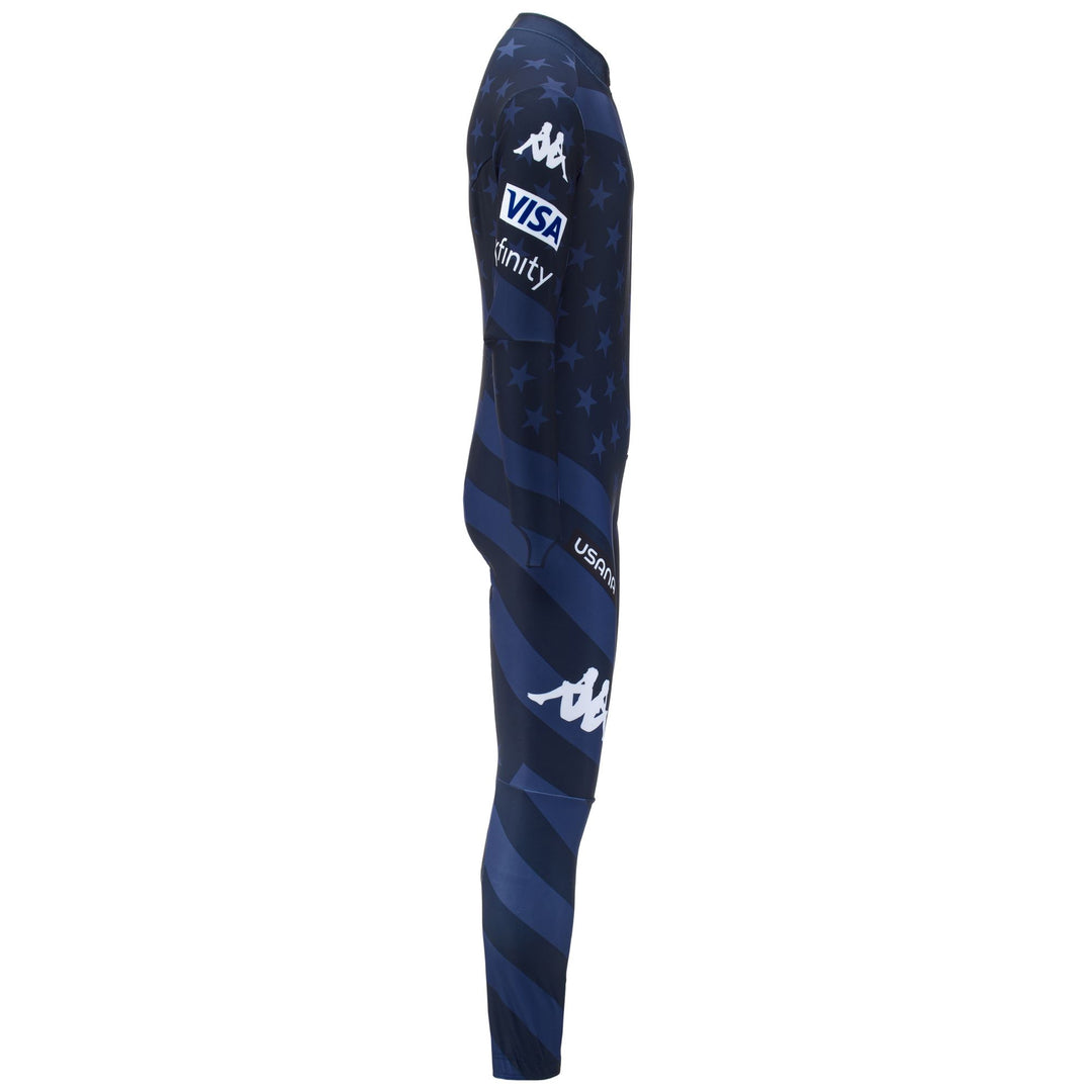 Blue Men's Skin Fit Ski Tracksuit with High Tech Stretch Fabric main
