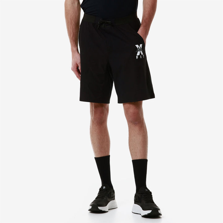 Shorts Man KOMBAT   WKT EGAMENO Sport  Shorts BLACK Detail (jpg Rgb)			