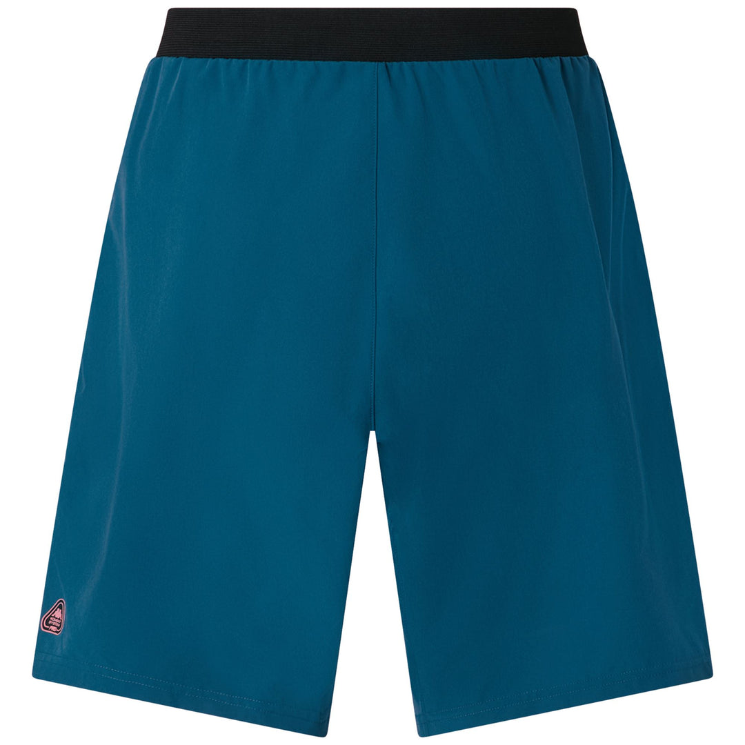 Short de sport bleu pour homme, coupe classique, en tissu tissé et ripstop main