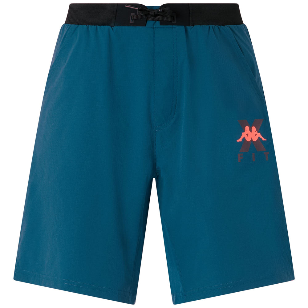 Lagoon Green Men's Workout Sport Shorts with Pockets 02