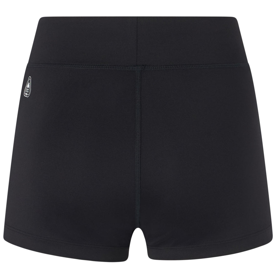 Black Women's Skin Fit Sports Shorts in Stretch Jersey Fabric main