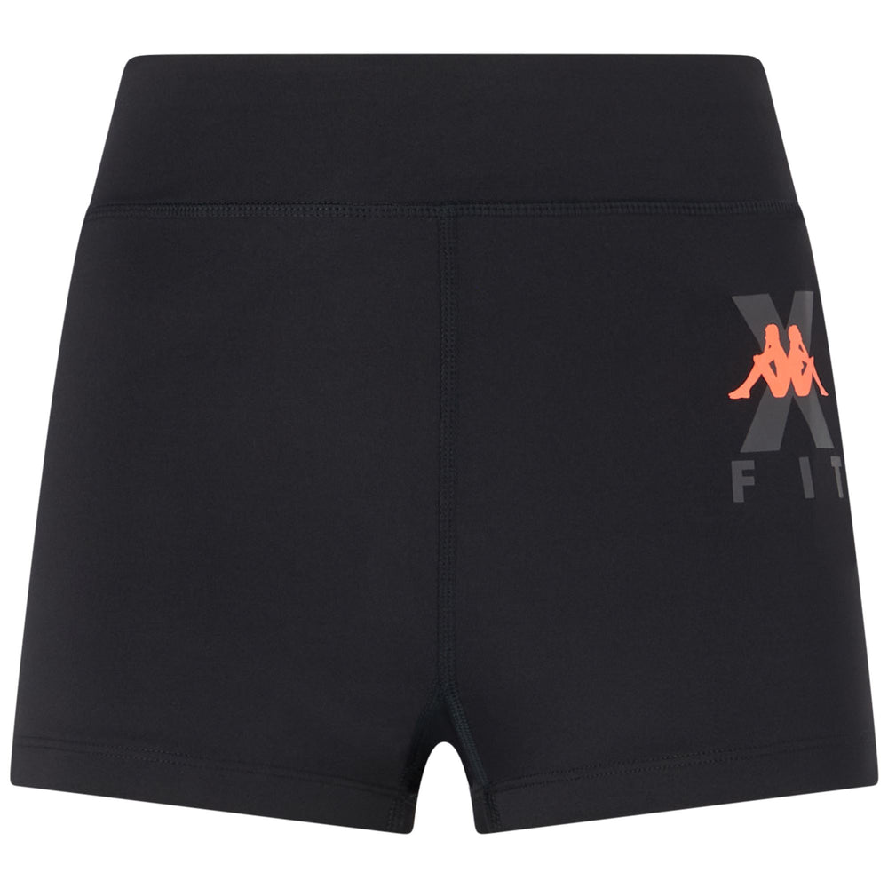 Neon Coral Women's Workout Sport Shorts with Skin Fit Design 02