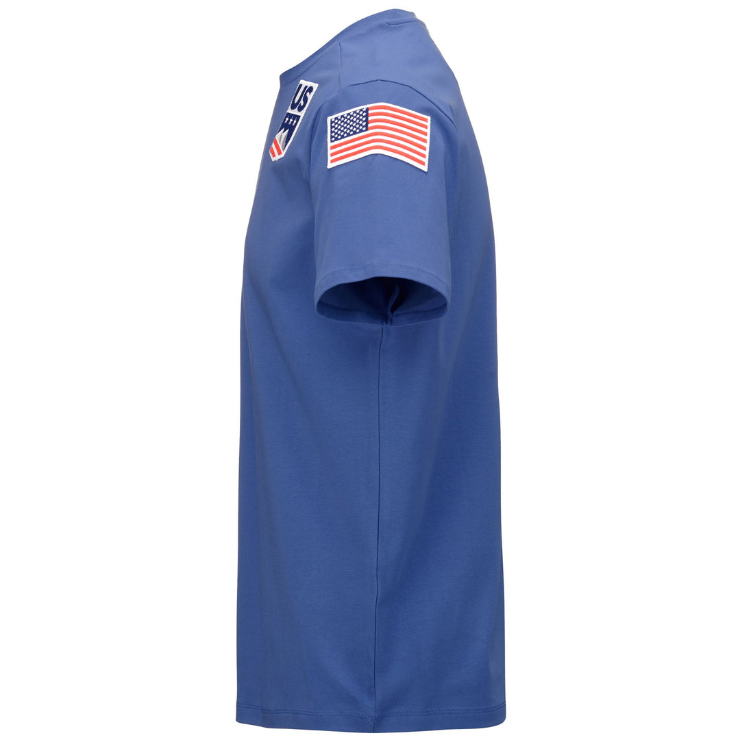 Blue Men's Slim Fit Ski TShirt in Jersey Fabric main