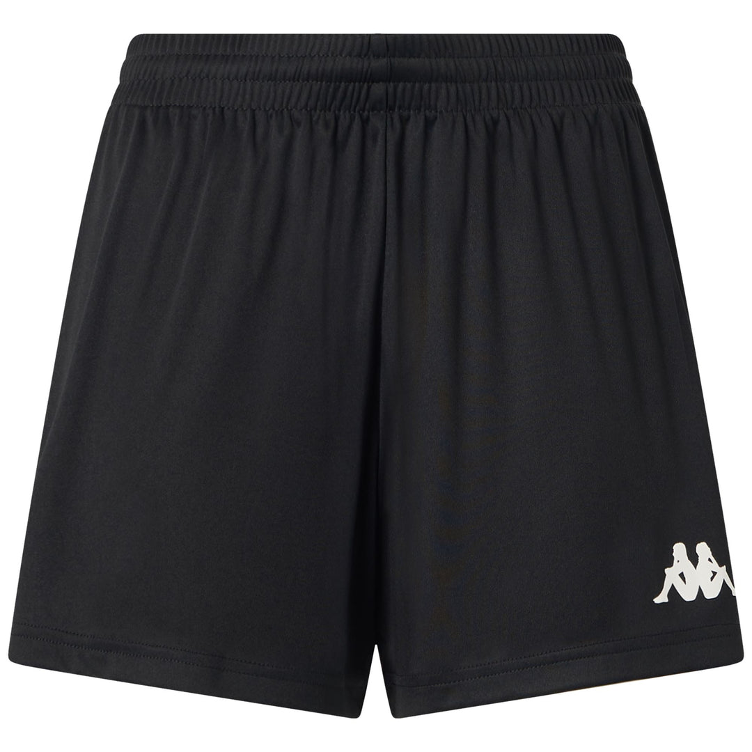 Black Women's Handball Sport Shorts with Elastic Waist 01