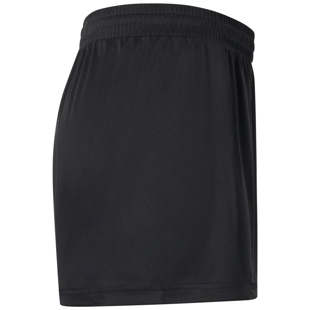 Black Women's Handball Sport Shorts with Elastic Waist 02