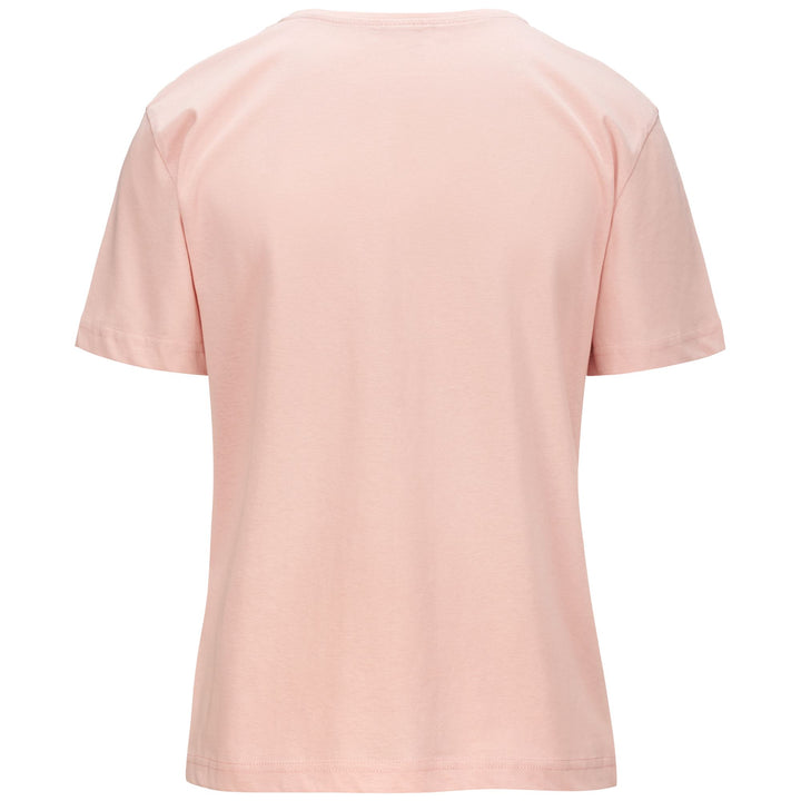 T-ShirtsTop Woman LOGO FANFA T-Shirt PINK PEACHSKIN Dressed Side (jpg Rgb)		